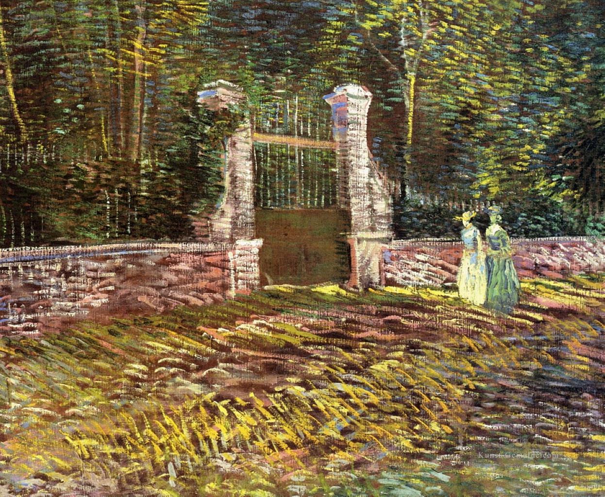 Eingang zum Voyer d Argenson Park bei Asnieres Vincent van Gogh Ölgemälde